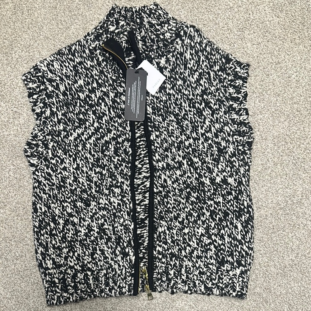 BNWT Varley Sandy Zip Through Knit Gilet